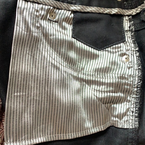 Armani Exchange denim zip front mini skirt - Picture 5 of 14